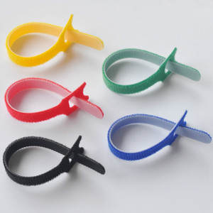 Fabricación en fábrica, ajustable, duradero, reutilizable para gestión de cables, amarre para plantas, gancho autoadhesivo y amarre para cables de bucle - Product Image 4