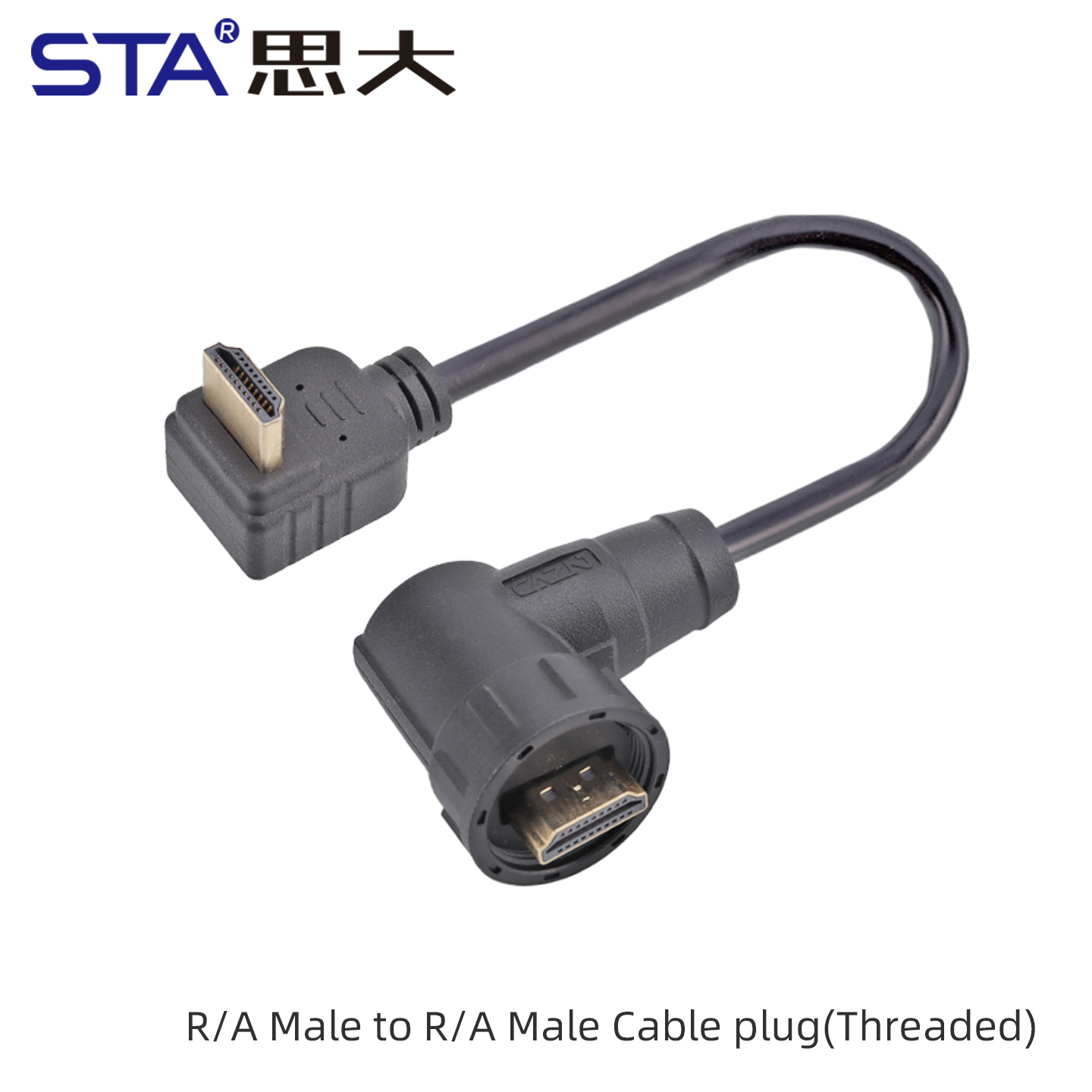 Connecteur mâle coudé vers mâle coudé
