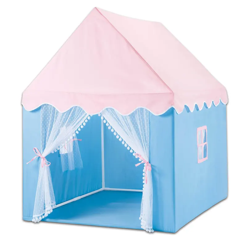 Fun Princess Tent House Pink For Child Juego Tiendas Niños Play Kids Playhouse Niños Interior Juguetes Tiendas