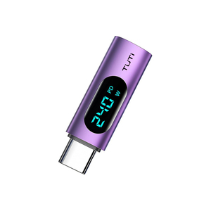 TUTI USB C uzatma adaptörü PD 240W USB C erkek USB C kadın genişletici dönüştürücü ile dijital ekran telefon için - Product Image 2