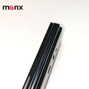 Cassettiera spessa nera con tre binari scorrevoli completamente estrauti per armadi domestici, montati lateralmente con tre binari scorrevoli - Product Image 3