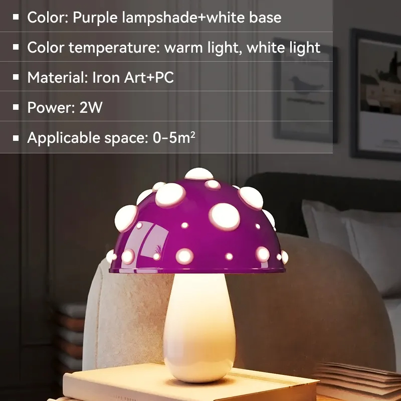White base+Purple lampshad
