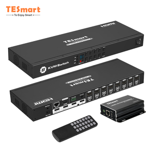 TESmart-interruptor KVM 8x2 HDMI 4K 30Hz, Monitor Dual KVM HDMI, pantalla, conmutador de vídeo USB, 8 en 2 salidas para 2 ordenadores - Product Image 1