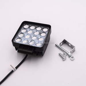 Yeni 48W 4 inç LED kamyon çalışma ışığı kare 24V sel ışın 12 Volt 6000k renk sıcaklığı