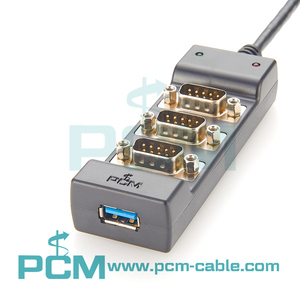 <strong>USB</strong> to RS232 4 Port DB9 <strong>Serial</strong> Adapter Converter Multi-4 <strong>USB</strong> RS232 <strong>USB</strong> to <strong>Serial</strong> Hub RS232 Splitter - Product Image 6