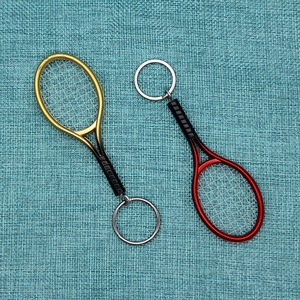 Wsnbwye Soft Metal Tennis Padel Llaveros De Goma Cadeau Llavero Stussy Anime Sublimatie Fan Diy Racket Sleutelhanger - Product Image 6