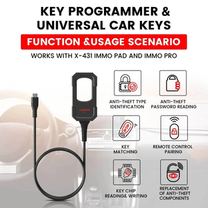 Launch X431 Key Programmer Remote Maker con 4PC Universal Remote Key 1PC Super Chip para Launch X431 Car Key Programmer