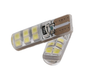 Liwiny T10 Led Mini W5W Bulb RGB Flashing Silicone T10 12SMD 2835 LED Car Reading <strong>Light</strong> License Plate Bulbs Parking T10 <strong>Light</strong> - Product Image 4