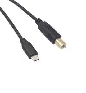 <strong>Custom</strong> <strong>USB</strong> <strong>2</strong>.<strong>0</strong> Type C to <strong>USB</strong> Type B Cable with Braid Shielding and PVC Jacket 12 Months Warranty