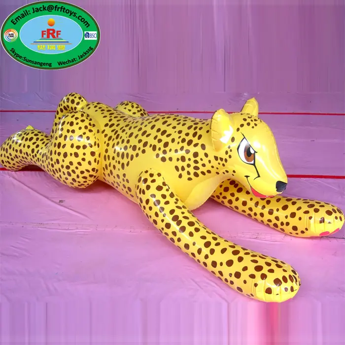 Ghepardo gonfiabile del PVC dell'esposizione dei regali del leopardo di promozione