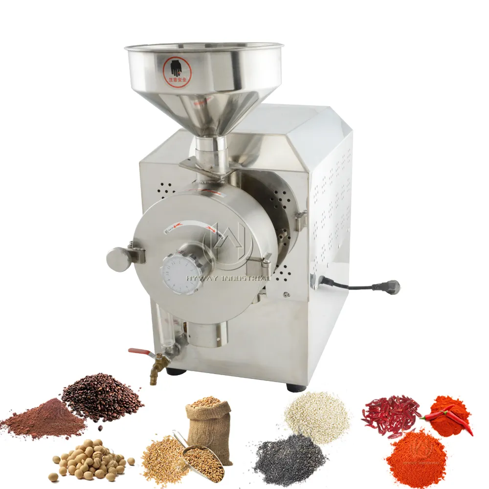 Water cooling Grinder HY 85KG/h nut flour mill grinder wheat grinder machine flour making