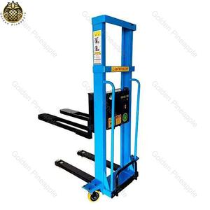 1T carrello elevatore elettrico con capacità di carico 1T camion Stacker portatili per Auto sollevamento su e giù per caricare e scaricare merci - Product Image 2