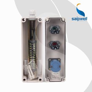 SAIPWELL 3 Way Customized <strong>Push</strong> <strong>Button</strong> <strong>Box</strong> for Industrial <strong>Control</strong> <strong>Box</strong> With Momentary 22mm Pushbuttons Nema 4 <strong>Custom</strong> Enclosure 10A - Product Image 4