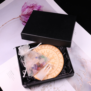 Đá Reiki Chữa Bệnh Hoa Hồng Thạch Anh Chữa Bệnh Đá Vụn Bảy Sao Mảng Gỗ Cơ Sở Thạch Anh Pha Lê Điểm 7 Bộ Đá Luân Xa - Product Image 6