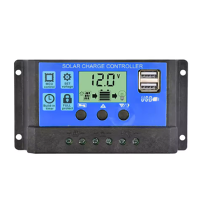 Solar laderegler 12V/24V PWM 10A mit einstellbarer LCD-Display-Timer-Einstellung - Product Image 1