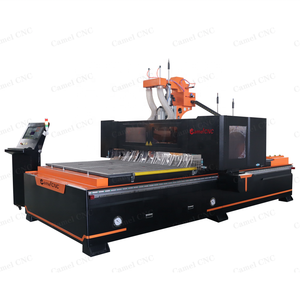 L-form 5+4 Überzug bohrung ATC cnc-fräse holz industrielle herstellung cnc-bearbeitungsmaschine mit großer maserung über das maschinenportal und sicherheitsvorhang - Product Image 3