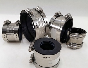 Tianjin Factory Direct Rubber Drain <strong>Pipe</strong> Coupling a <strong>Type</strong> No Hub Hose Clamp with Nice Service - Product Image 2