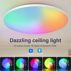 RGB cambia colore 220V Multi funzionale Bluetooth APP potenziata plafoniera lampade a Led con telecomando per le luci a stella della famiglia - Product Image 5