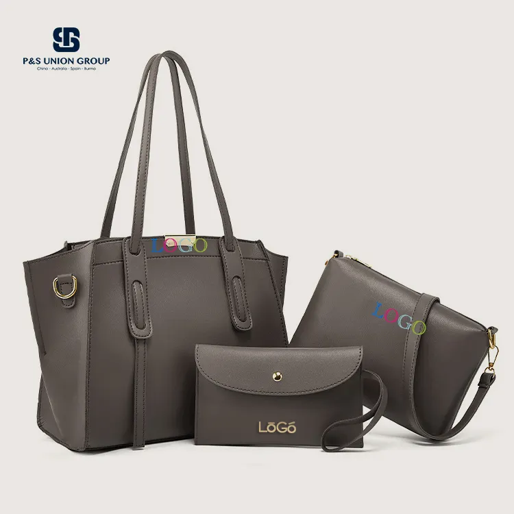 Bolsos Mujer Luxury Wholesale Ladies Tote Bag produttore lucido coccodrillo donna stilista borse e portamonete Set