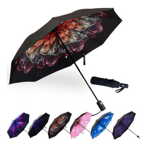 Sedex BSCI审计防紫外线旅行户外广告环保Pongee 3折伞带定制标志 - Product Image 5