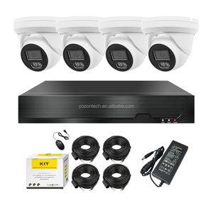Metal IP66 Network <strong>Camera</strong> Kit 4MP 2K POE <strong>IP</strong> <strong>Camera</strong> 2.8mm Lens with Mic Dual Lights Face Detection XMeye NDAA - Product Image 1
