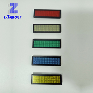 2019 scrollen <span class=keywords><strong>led</strong></span> name abzeichen design <span class=keywords><strong>led</strong></span> karte für innen werbung hohe qualität programmierung