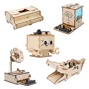 STEM Programación Serie de madera Juguetes DIY Robótica musical Kit de aprendizaje para Microbit Stem Kits de proyectos programables para estudiantes - Product Image 1
