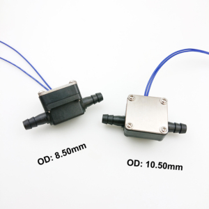 OD10/OD12ホースチューブプラスチックフロースイッチ0.3LPM低水流センサーパドルタイプ垂直および水平 - Product Image 2