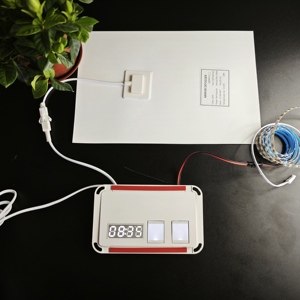 Alta calidad 12V 2A 24W LED espejo de baño/gabinete Sensor táctil inteligente Control tiempo temperatura pantalla desempañador inductivo - Product Image 4