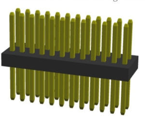 Good Quality 0.8mm pitch male pin <strong>header</strong> 03 to <strong>40pin</strong> dual row through hole connector high speed pcb board connector - Product Image 1