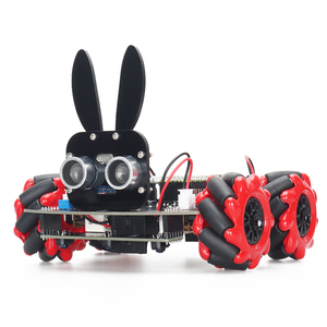 Tscinbuny açık kaynak Pico rparduino kırmızı Mecanum tekerlek 4WD tavşan PCB akıllı Robot araç kiti Arduino programlama için