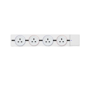 Toma de corriente multifuncional serie Q3, sistema de toma de corriente de superficie montada en la pared, para uso en escritorio y oficina, color blanco