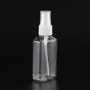 Reizen Grootte Fijne Nevel Spuitfles 50 Ml 2 Oz/60Ml Lege Mini Doorzichtige Plastic Body Mist Aangepaste Tonerspuitflessen Met Deksel - Product Image 2