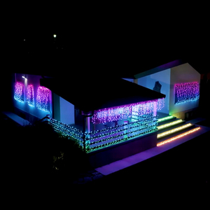 LED DMX Outdoor Dekorative RGB Vorhang Lichterkette Voll farbiges Weihnachts pixel Matrix Programm für hervorragende Beleuchtung - Product Image 4