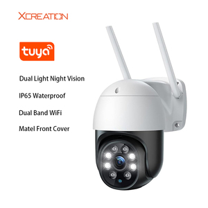 High-End Tuya PTZ hava IP65 kamera Dual Band WIFI 2-Way ses dahili mikrofon gece görüş için kapsamlı - Product Image 5