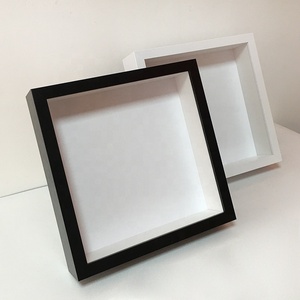 2 Inch Deep White and Black 8x8 9x9 <strong>10x10</strong> square Shadow Box <strong>Frame</strong> for Paper Arts Origami 3D Shadow Box <strong>Frame</strong> - Product Image 2