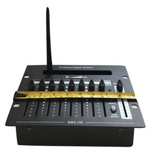 Сценическое освещение Mini DMX190 с питанием от аккумулятора, беспроводной контроллер DMX, система управления сценическим освещением, диджейская консоль для мероприятий, вечеринки, клуба, 24 канала - Product Image 3