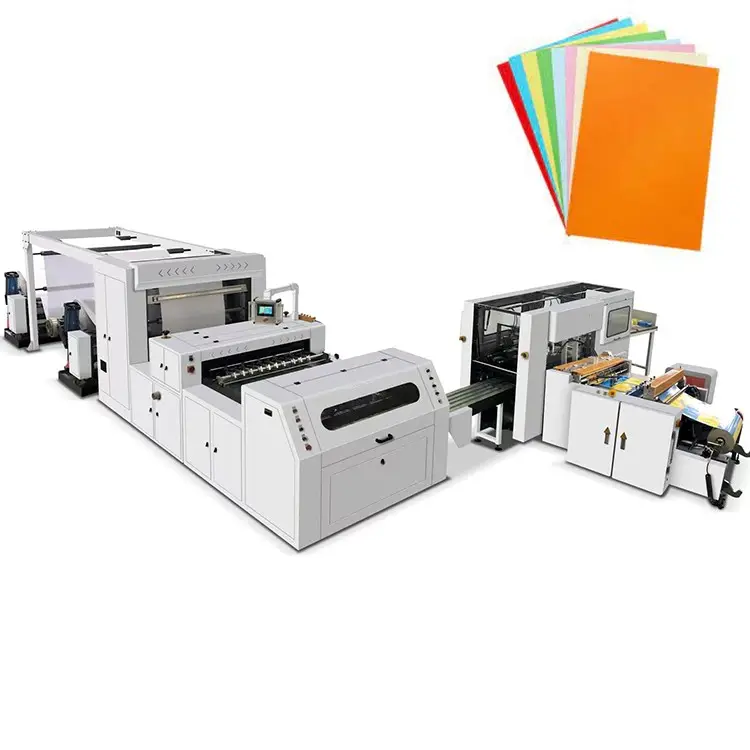 Máquina cortadora de papel a precio competitivo máquina automática de papel rollo a papel A4