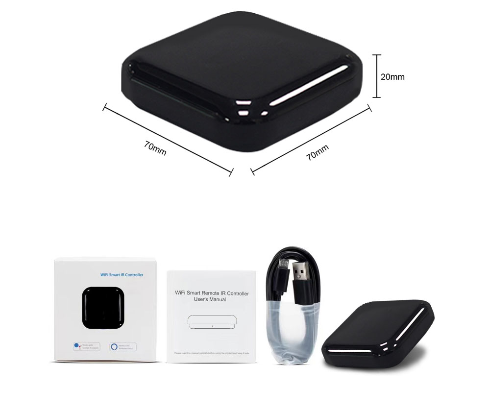 Tuya WiFi infrared remote controller is suitable for air conditioning TV mini smart home infrared universal remote controller