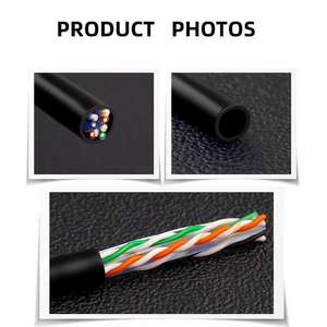 Denixi nhà máy bán hàng trực tiếp UTP cáp hộ gia đình LSZH Ethernet Cáp (CAT 6/CAT 6A) độ bền kéo bền vá dây cáp - Product Image 3