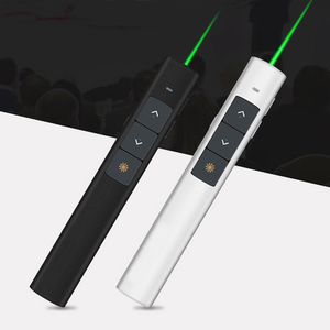 Presentatore Wireless personalizzato con Laser verde presentazione ricaricabile puntatore Laser PPT telecomando Clicker - Product Image 1