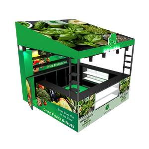 10x10 कस्टम एल्यूमीनियम सेग बैकलिट कॉफी हाउस डिस्प्ले बूथ पोर्टेबल प्रदर्शनी व्यापार - Product Image 3