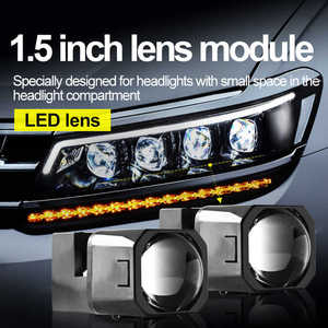 High Quality 1.<strong>5</strong> Inch Small Lens Module <strong>Led</strong> Headlights 40W 12V H4 H7 H11 Projector Headlight Bulbs Lenses Light for Car
