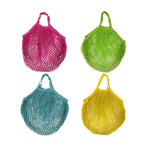 Bolsas de frutas con mango corto, cuerda de algodón, productos para compras, bolsa de malla para comestibles, cordón, verduras, frutas, patrón de logotipo personalizable - Product Image 2