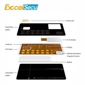 Bluetooth Powered Card NFC 13 Buttons <strong>QR</strong> <strong>Code</strong> Image E Ink Display Smart <strong>Java</strong> Card - Product Image 2