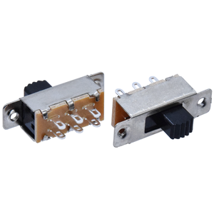 Kandens SS22F32 Mini slayt anahtarları 2 kutup 2 yollu 6 P 6 Pin DPDT 2P2T RG dikey geçiş anahtarı montaj deliği ile - Product Image 1