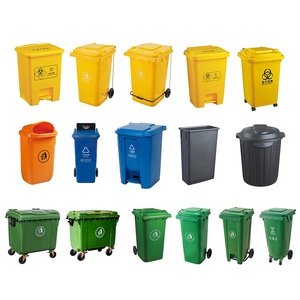240 litre HDPE plastik Wheelie yeşil çöp kutusu ayakta yapı geri dönüşüm çöp tenekesi tekerlekler çöp kovası ile - Product Image 6