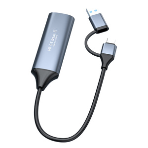 Tarjeta de captura de audio 4K 1080P USB3.0 HDMI USB C TO Captura con dispositivos adaptadores tipo C para juegos Transmisión de video en vivo