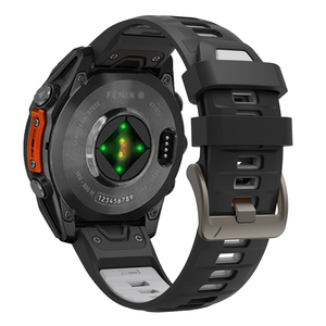 Dual-Color Silicone Watch Band for Garmin <strong>Fenix</strong> 8 <strong>Fenix</strong> 7 Official Style 22mm 26mm - Product Image 4