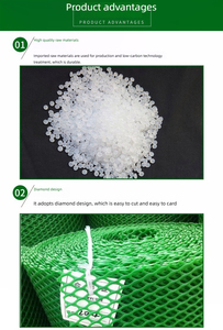 M15, зеленая пластиковая плоская сетка из полиэтилена - Product Image 4